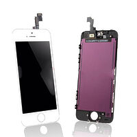 Экран, ЖКИ (LCD) iPhone 5S white complect china (оригинал)